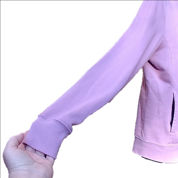 The North Face Half Dome Fleece Pullover Hoodie Dusty Rose w Large Gold Logo - Picture 11 of 11